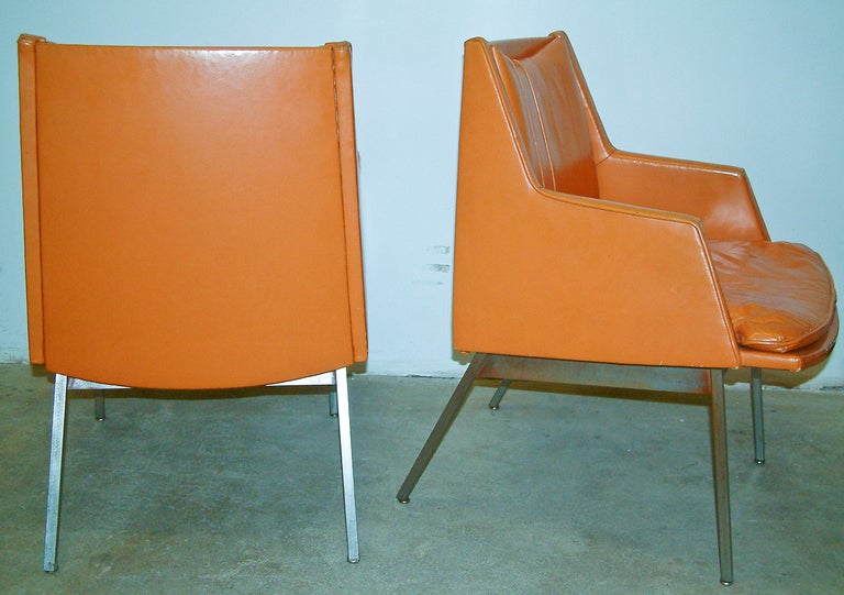 Pair of Union Made Leather Chairs